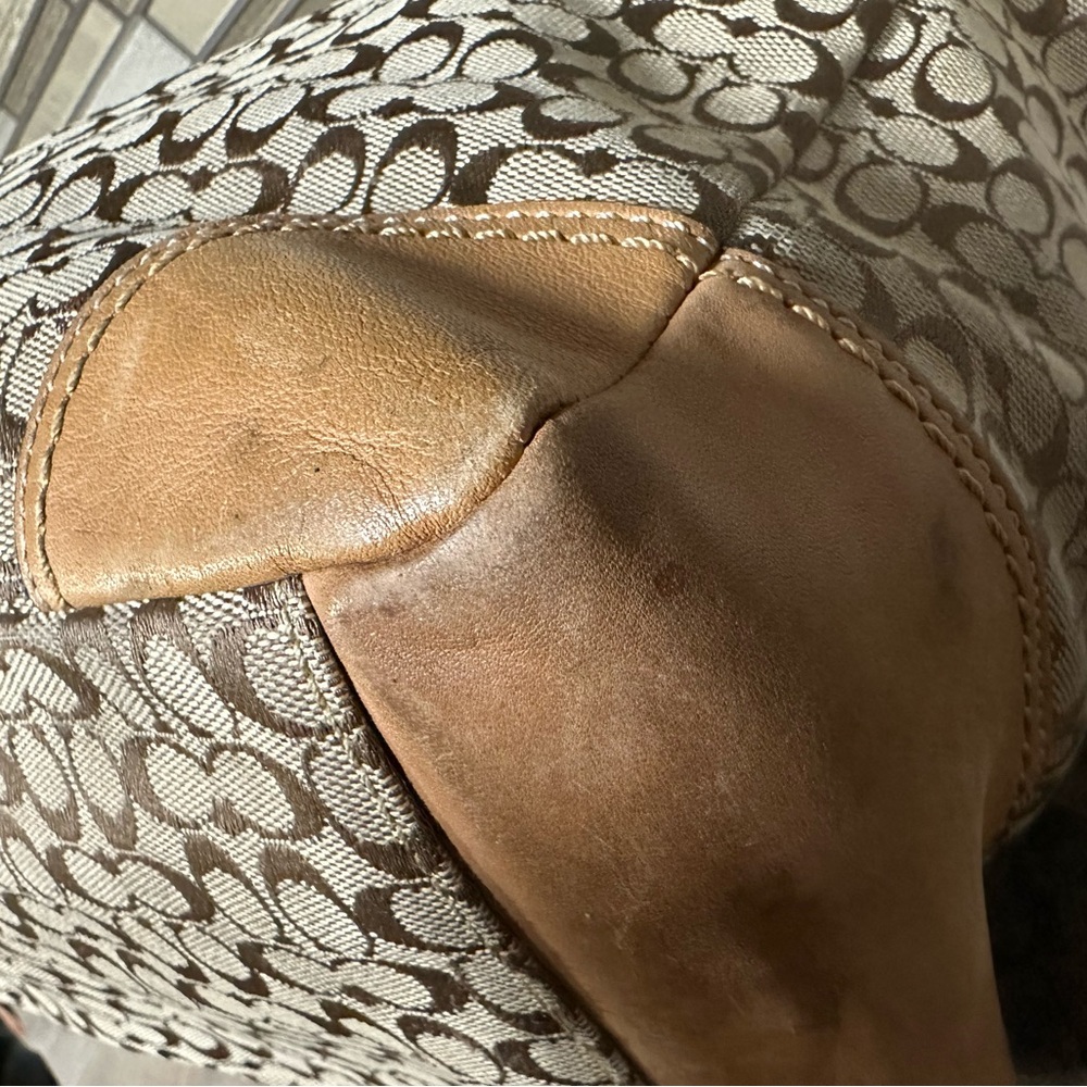 Coach Signature Brown Tote Bag / Diaper bag - Picture 14 of 16